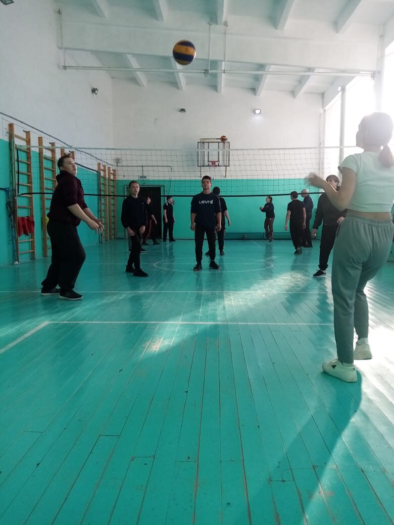 Соревнования по волейболу..